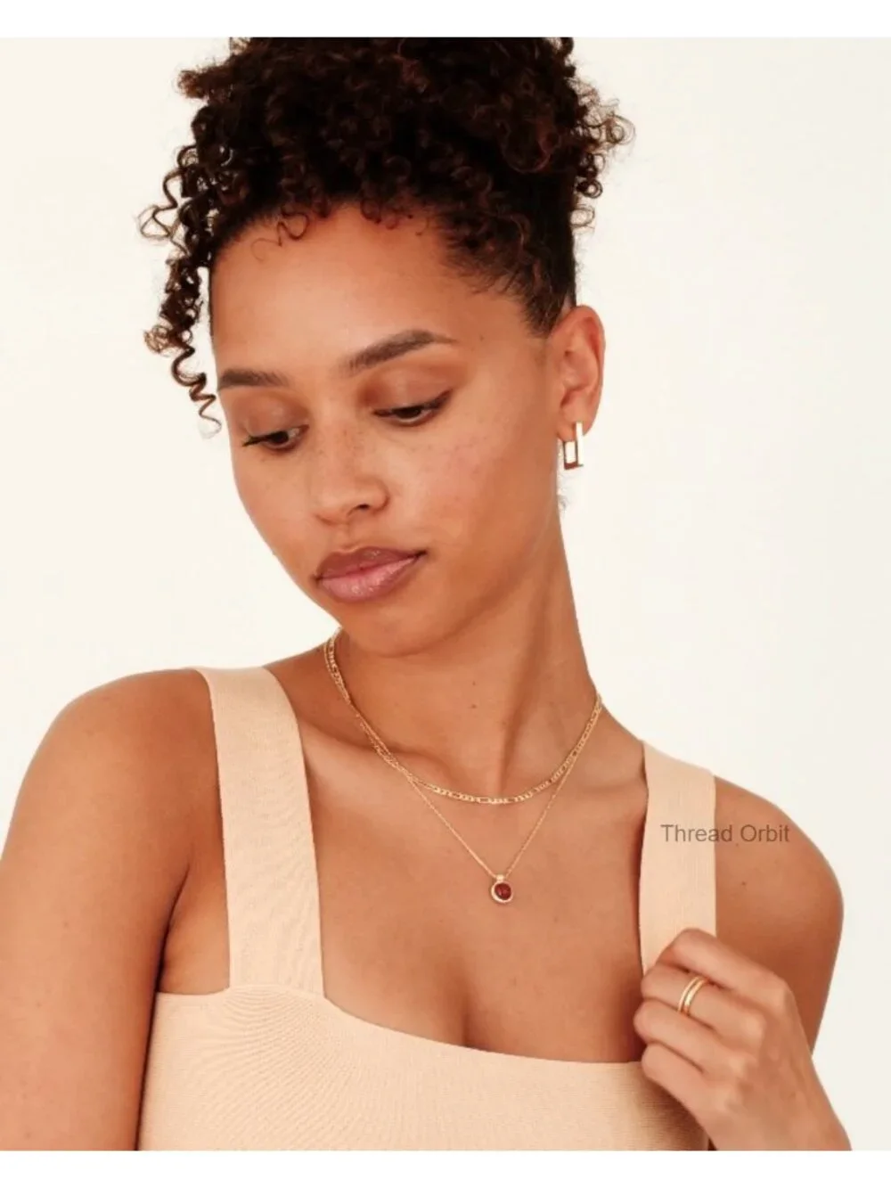 14K Gold Plated 925 Sterling Silver Post Square Hoop Earrings Geometric